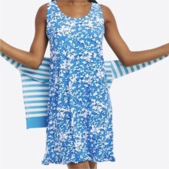 Draper James Ruffle Nightie Sleep Dress - Picture 1 of 6